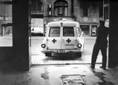 Ambulansutryckning från brandstationen, 1960-tal