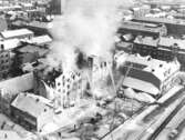Brandsläckning av skofabrik, 1966-02-07