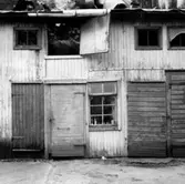 Efter brand i träbyggnad, 1960