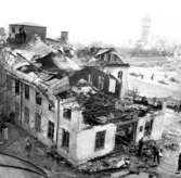 Fajansfabriken efter brand, mars 1959