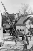Övning med hjälpbrandmän, 1940