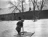 På parkstöttingen, januari 1917