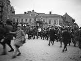 Studenter vid Järntorget, 26 maj 1924