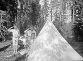 Tält i skogen, 1924