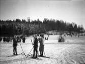 På skidor vid Reträtten, februari 1925