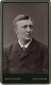 Kabinettsfotografi - medicine kandidat Johan Hagberg, Stockholm 1882