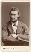 Kabinettsfotografi - medicine studerande Frans Lindblom Ö. G., Uppsala 1883