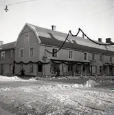 Julskyltning i Wikestams klädaffär.