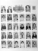 Klasskort från Kommunala flickskolan, 1954-1955