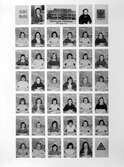 Klasskort från Kommunala flickskolan, 1954-1955