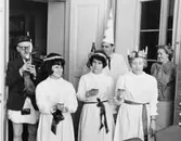 Fr.v. Lennart Olsson, Eva Berit Johansson, Margareta Karlsson,
Gunnar Svensson, Gunnel Caller-strand och Britt Burman.