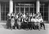 Klassfoto Kommunala Flickskolan Örebro, 1950-tal