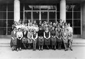 Klassfoto Kommunala Flickskolan Örebro, 1950-tal