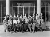 Klassfoto Kommunala Flickskolan Örebro, 1950-tal