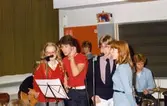 Vokalister vid Risbergska skolans 10-årsjubileum, november 1981