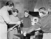 Metallslöjd på Vasaskolan, 1950-tal
