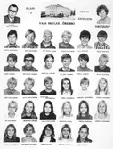 Klass 7 F Vasaskolan, 1969-1970