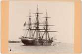 Kabinettskort - skeppet Saga, Karlskrona 1892
