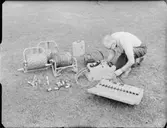 INSTRUMENT PÅ GRÄSMATTA (KLIPPT PARKMATTA)