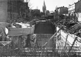 Arbetsmiljö vid polishusbygget, 1956-03-13