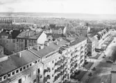 Utsikt från polishusbygget mot söder, 1957