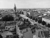 Utsikt från polishusbygget mor väster, 1957