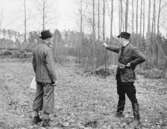 Örebropoliser tränar skytte, 1940-tal