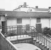 Gårdsinteriör på Drottninggatan, 1940-tal