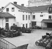 Gårdsinteriör på Drottninggatan, 1940-tal