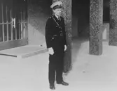 Konstapel vid nya polishuset, 1960-tal