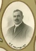 Polisman K.E. Holmqvist i Örebro Poliskår, 1921