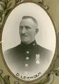 Polisman D. Lekholm i Örebro Poliskår, 1921