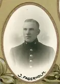 Polisman J. Fagerholm i Örebro Poliskår, 1921