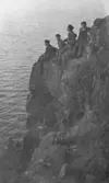 Elever på klippavsats, 1911-06-07