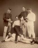 Militärer spexar, 1886