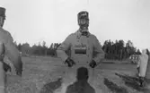 Övning med gasmask, 1910-1929
