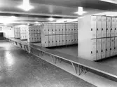 Omklädningsrum på Karolinska skolan, 1959