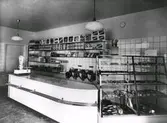 Interiör från mjölkaffär, 1930-tal