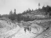 Grävning av kanal, 1880-tal