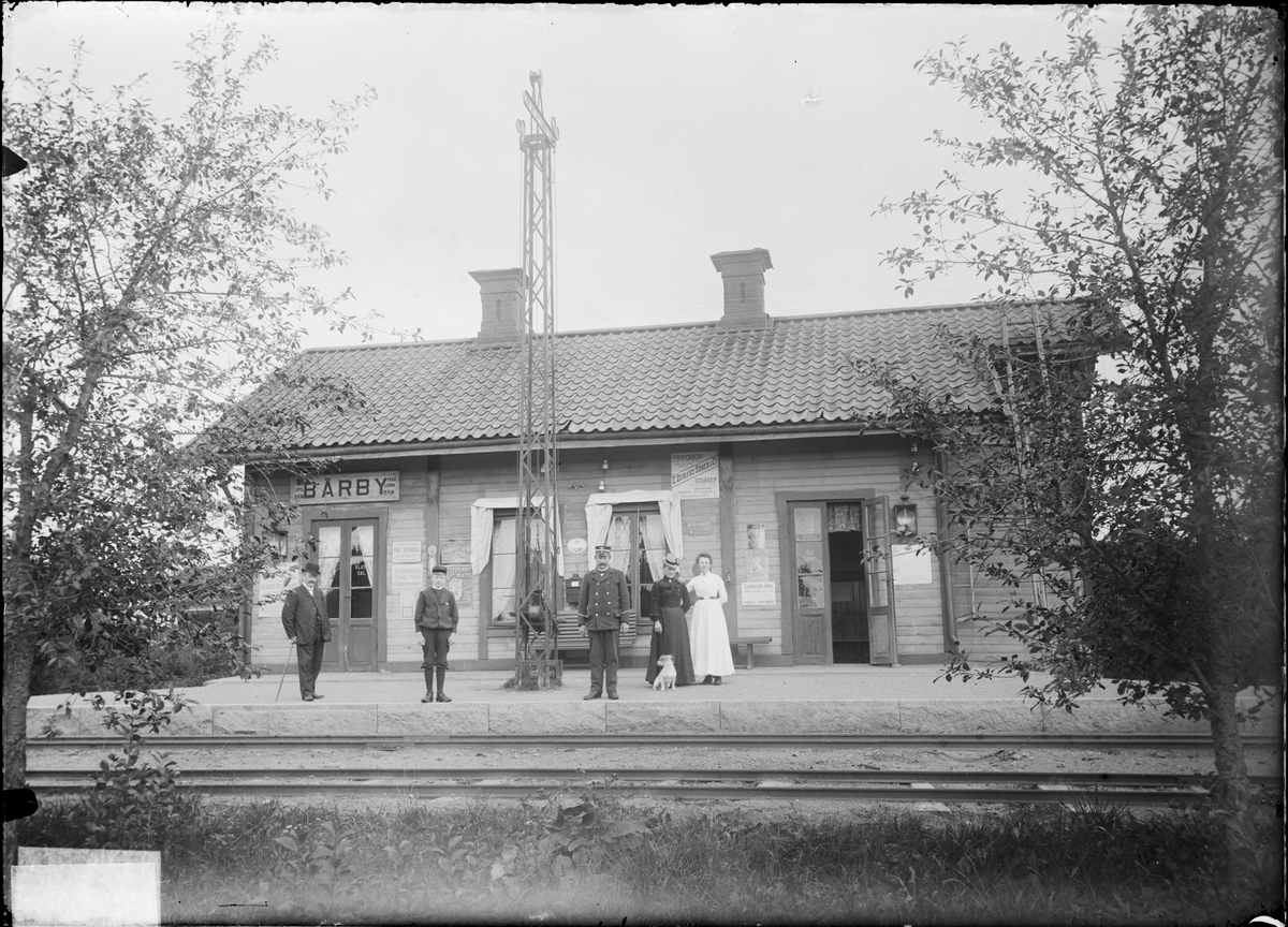 Johan Lundin, Bärby järnvägsstation, Funbo socken, Uppland