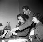 Lottakåren på instruktionskurs, april 1958