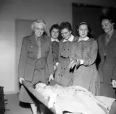 Lottakåren på instruktionskurs, april 1958