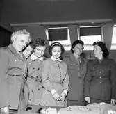 Lottakåren på instruktionskurs, april 1958