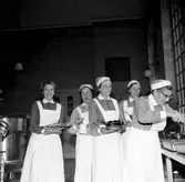 Lottakåren på instruktionskurs, april 1958