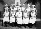 Elever på Margareta Hushållsskola, november 1933