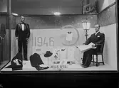Julskyltning av herrkläder hos Mills efterträdare, 1946