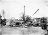 Byggnation av Vasabron, 1925