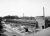 Byggnation vid Centralverkstäderna, 1945 ca
