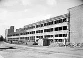 Byggarbetsplats vid Centralverkstäderna, 1946