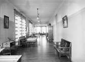 Sjukhuskorridor på Västra Mark sjukhus, 1949